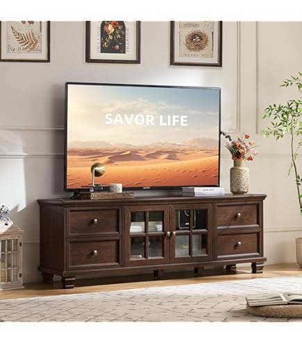Amazon.com: Acme Vendome Transitional Wood TV Stand for TVs up to